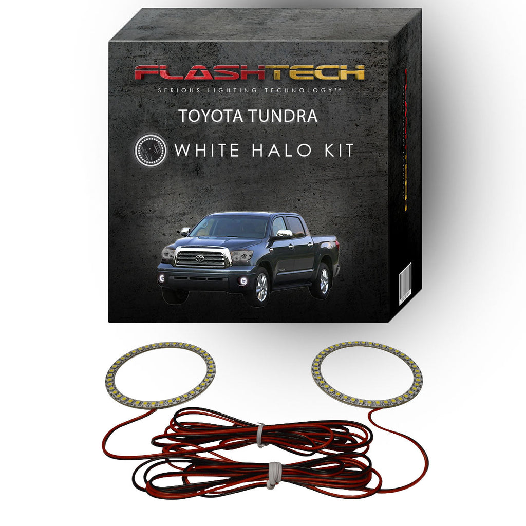 Toyota Tundra White LED Halo Fog Light Kit 2007-2013