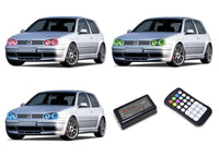 Volkswagen Golf V.3 Fusion Color Change LED Halo Headlight Kit 1999-2006