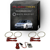 Volkswagen Golf White LED Halo Headlight Kit 1999-2006