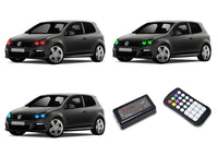 Volkswagen Golf (Facotry HID) V.3 Fusion Color Change LED Halo Headlight Kit 2010-2013
