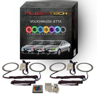 Volkswagen Jetta V.3 Fusion Color Change LED Halo Headlight Kit 2005-2010