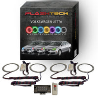 Volkswagen Jetta V.3 Fusion Color Change LED Halo Headlight Kit 2005-2010