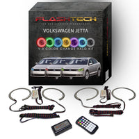 Volkswagen Jetta V.3 Fusion Color Change LED Halo Headlight Kit 2011-2016