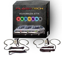 Volkswagen Jetta V.3 Fusion Color Change LED Halo Headlight Kit 2011-2016