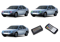 Volkswagen Jetta V.3 Fusion Color Change LED Halo Headlight Kit 1999-2004