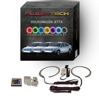 Volkswagen Jetta V.3 Fusion Color Change LED Halo Headlight Kit 1999-2004