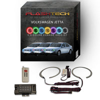 Volkswagen Jetta V.3 Fusion Color Change LED Halo Headlight Kit 1999-2004