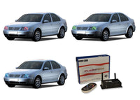 Volkswagen Jetta V.3 Fusion Color Change LED Halo Headlight Kit 1999-2004