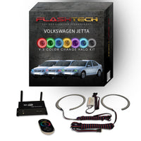 Volkswagen Jetta V.3 Fusion Color Change LED Halo Headlight Kit 1999-2004