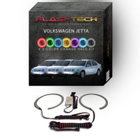 Volkswagen Jetta V.3 Fusion Color Change LED Halo Headlight Kit 1999-2004