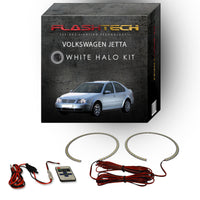 Volkswagen Jetta White LED Halo Headlight Kit 1999-2004