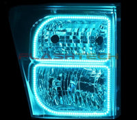 Ford 250 / Ford F350 V.3 Fusion Color Change LED Halo Headlight Kit 2011-2015