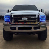 Ford 250 / Ford F350 V.3 Fusion Color Change LED Halo Headlight Kit 2005-2007