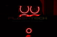 Dodge Challenger Multi Color Change External Waterproof LED Halo Headlight Fog Light Kit 2015-2023