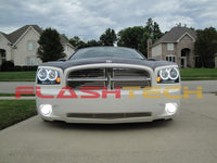 Dodge Charger White LED Halo Headlight Kit 2005-2010