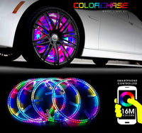 Color Chase Chasing RGB LED Wheel Light Kit