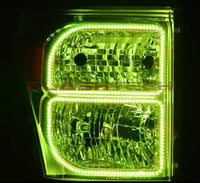 Ford 250 / Ford F350 V.3 Fusion Color Change LED Halo Headlight Kit 2011-2015
