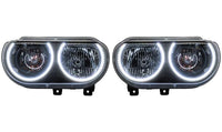 Dodge Challenger Non Projector White LED Halo Headlight Kit 2008-2014