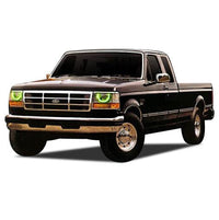 Ford F250 / Ford F350 ColorChase LED Halo Headlight Kit 1992-1997