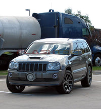 Jeep Grand Cherokee White LED Halo Fog Light Kit 2005-2010