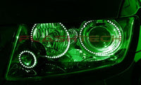Jeep Grand Cherokee V.3 Fusion Color Change LED Halo Headlight Kit 2011-2013
