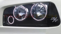 Dodge Charger 6 Ring White LED Halo Headlight Kit 2005-2010