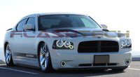 Dodge Charger 6 Ring White Headlight & LED Halo Fog Light Kit 2005-2010