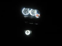 Dodge Charger White Headlight & LED Halo Fog Light Kit 2005-2010
