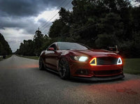 Ford Mustang GT White Amber Switchback DRL grille kit (2015-2017)