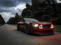 Ford Mustang GT White Amber Switchback DRL grille kit (2015-2017)