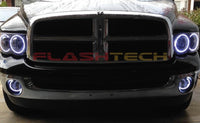 Dodge Ram White LED Halo Headlight Kit 2002-2005