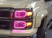 Chevrolet Silverado Non Projector V.3 Fusion Color Change LED Halo Headlight Kit 2014-2016