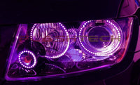 Jeep Grand Cherokee V.3 Fusion Color Change LED Halo Headlight Kit 2011-2013