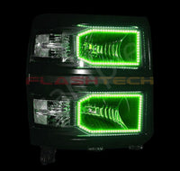 Chevrolet Silverado Non Projector V.3 Fusion Color Change LED Halo Headlight Kit 2014-2016