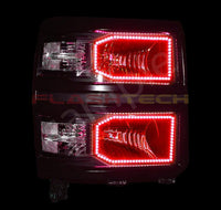 Chevrolet Silverado Non Projector V.3 Fusion Color Change LED Halo Headlight Kit 2014-2016