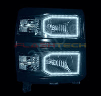 Chevrolet Silverado Non Projector V.3 Fusion Color Change LED Halo Headlight Kit 2014-2016