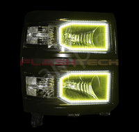 Chevrolet Silverado Non Projector V.3 Fusion Color Change LED Halo Headlight Kit 2014-2016