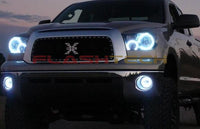 Toyota Tundra White Headlight & LED Halo Fog Light Kit 2007-2013
