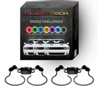 Dodge Challenger V.3 Fusion Color Change External Waterproof LED Halo HeadLight Kit 2015-2019