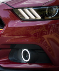 Dodge Charger External Waterproof White & Amber Switchback LED halo Fog Light Kit 2011-2014