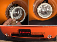 Toyota Solara External Waterproof White & Amber Switchback LED halo Fog Light Kit 04-06