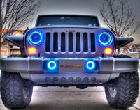 Jeep Wrangler V.3 Fusion Color Change LED Halo Headlight Kit 1997-2017
