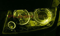 Jeep Grand Cherokee V.3 Fusion Color Change LED Halo Headlight Kit 2011-2013