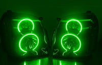 GMC Yukon V.3 Fusion Color Change Headlight & LED Halo Fog Light Kit 2007-2013