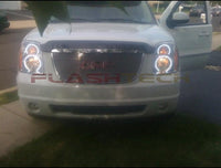 GMC Yukon White LED Halo Headlight Kit 2007-2013